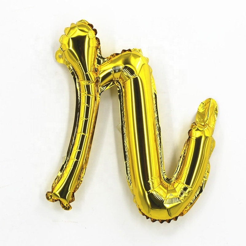 Birthday Balloon Banner Number Gold Decorations - BashMint party decoration