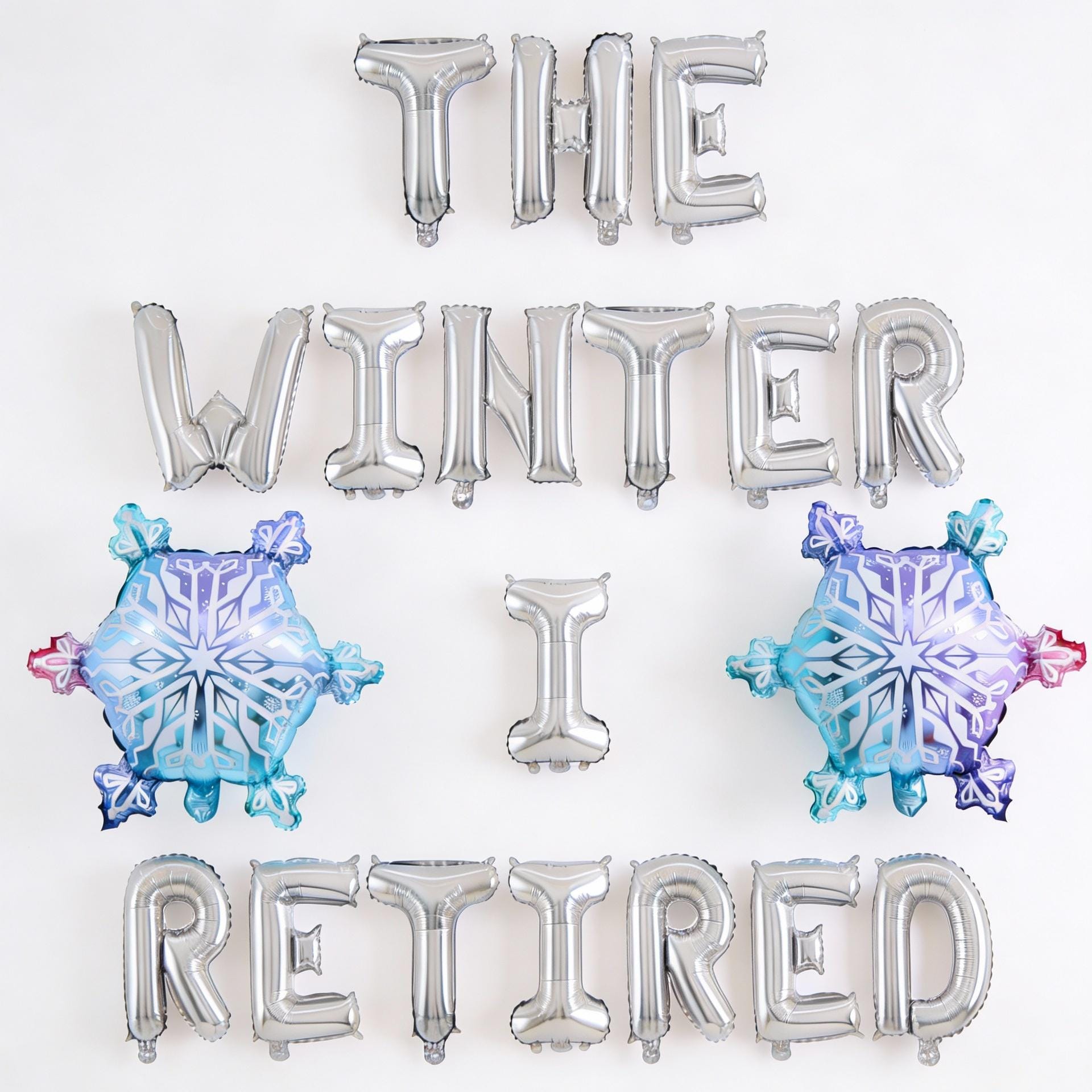 Star Retirement Balloon Banner Rose Gold Decorations - BashMint party decoration